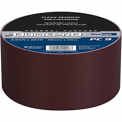 SHURTAPE PC009BRG72mmx55m Duct Tape Burgundy 2.83 in x 60 yd