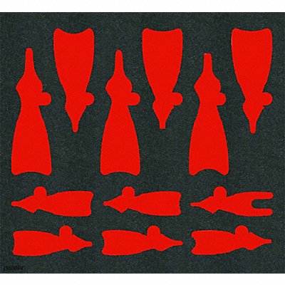 PROTO J360BFV Foam Inserts Black/Red 16 L 23 W