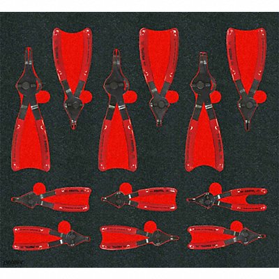 PROTO J360BKV Retaining Ring Pliers 12 pieces