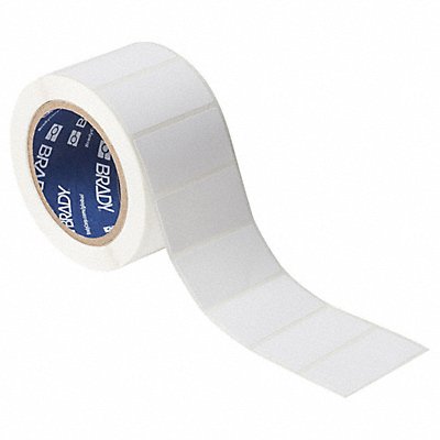 BRADY J401662550 Printer Label 1 1/4 H Label Matte