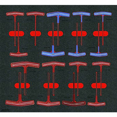 PROTO J4970KV Hex Key Sets Material Steel 17 pieces