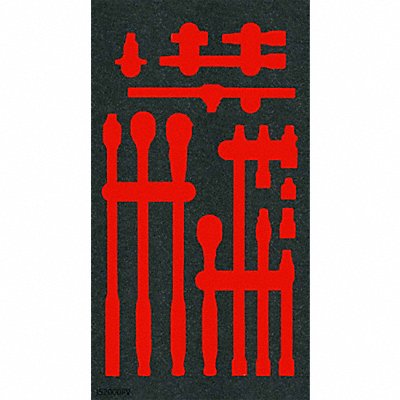 PROTO J52000FV Foam Inserts Black/Red 16 L 11 W