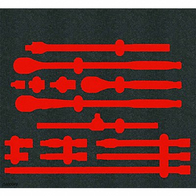 PROTO J54000FV Foam Inserts Black/Red 16 L 23 W