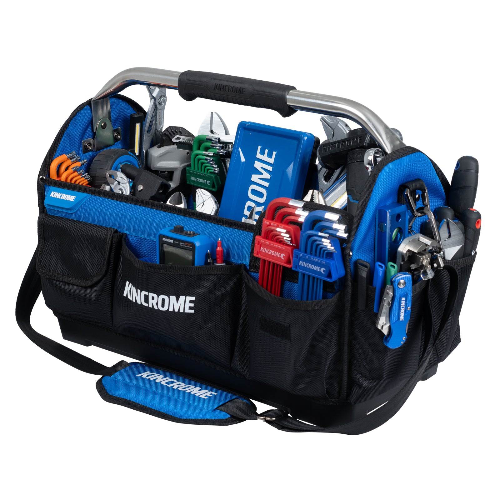 Kincrome K13521L 520mm Hard Base Open Tote Swivel Handle Bag - view 3