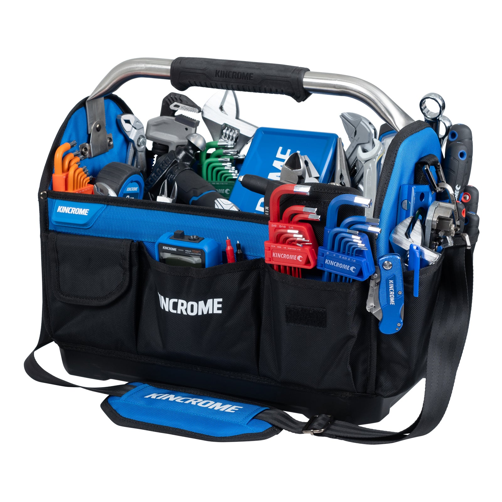 Kincrome K13521M 450mm Hard Base Open Tote Swivel Handle Bag - view 3