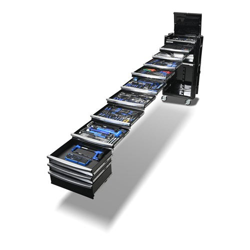 Kincrome K1955B CONTOUR® Workshop Tool Kit 554 Piece 11 Drawer (29") Black