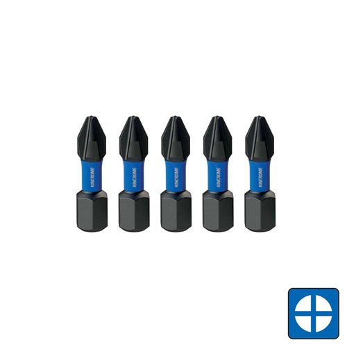 Kincrome K21253 Phillips #3 Impact Bit 25mm 5 Piece