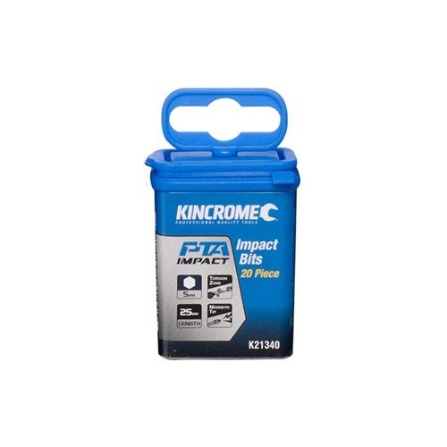 Kincrome K21340 Hex 5mm Impact Bit 25mm 20 Piece
