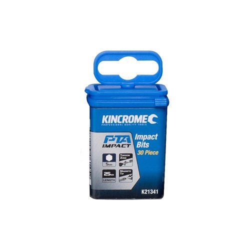 Kincrome K21341 Hex 5mm Impact Bit 25mm 30 Piece