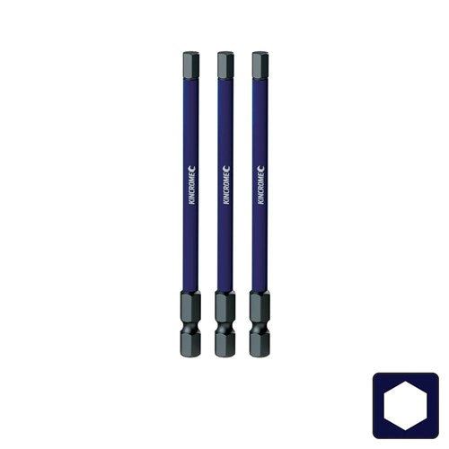 Kincrome K21354 Hex 5mm Impact Bit 100mm 3 Piece