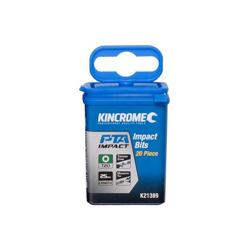 Kincrome K21389 TORX T20 Impact Bit 25mm 20 Piece