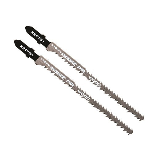 Kincrome K21651 Double Edge Wood Jigsaw Blade 115mm - 2 Piece