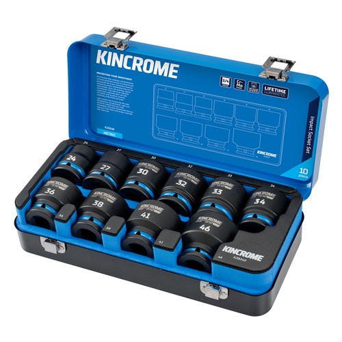 Kincrome K28240 Impact 3/4" Drive Socket Set Metric 10 Piece