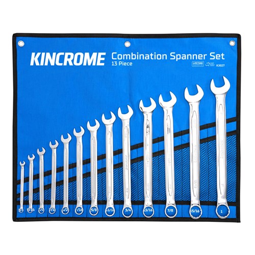 Kincrome K3027 Combination Spanner Set 13 Piece - Imperial