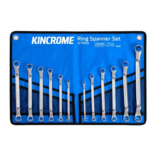 Kincrome K3052 Ring Spanner Set 12 Piece