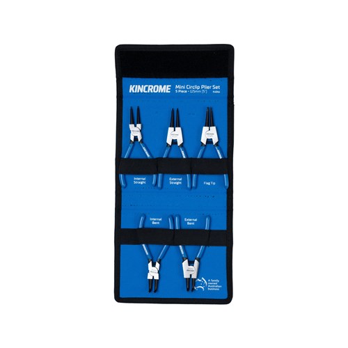 Kincrome K4046 Mini Circlip Pliers Set 5 Piece 125mm (5")