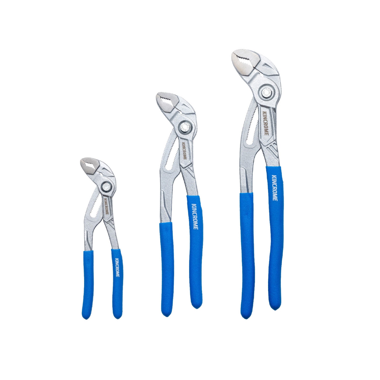Kincrome K4814 3pce Water Pump Multi-Grip Plier Set - 180mm, 250mm & 300mm