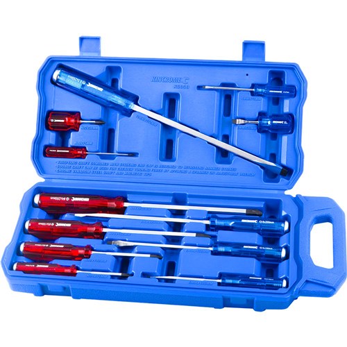 Kincrome K5058 Thru-Tang Screwdriver Set 12 Piece