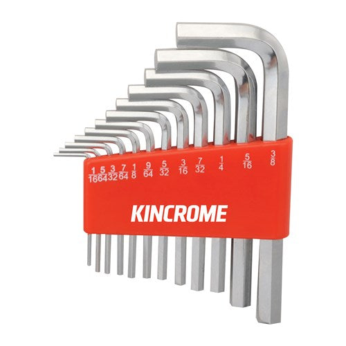 Kincrome K5110 Hex Key Set 12 Piece Imperial