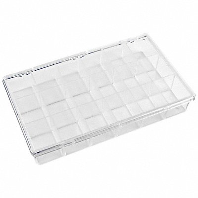 FLAMBEAU 6666KC K4967 Compartment Box Snap Clear 1 13/16 in