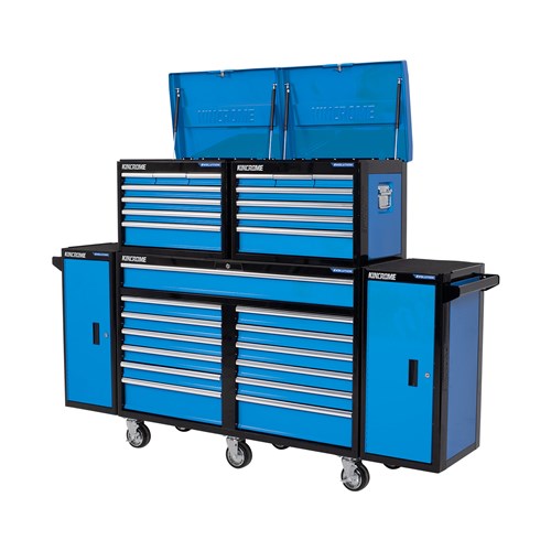 Kincrome K7996 EVOLUTION Super Wide Dual Deep Chest, Trolley & Dual Side Locker Combo 31 Drawer