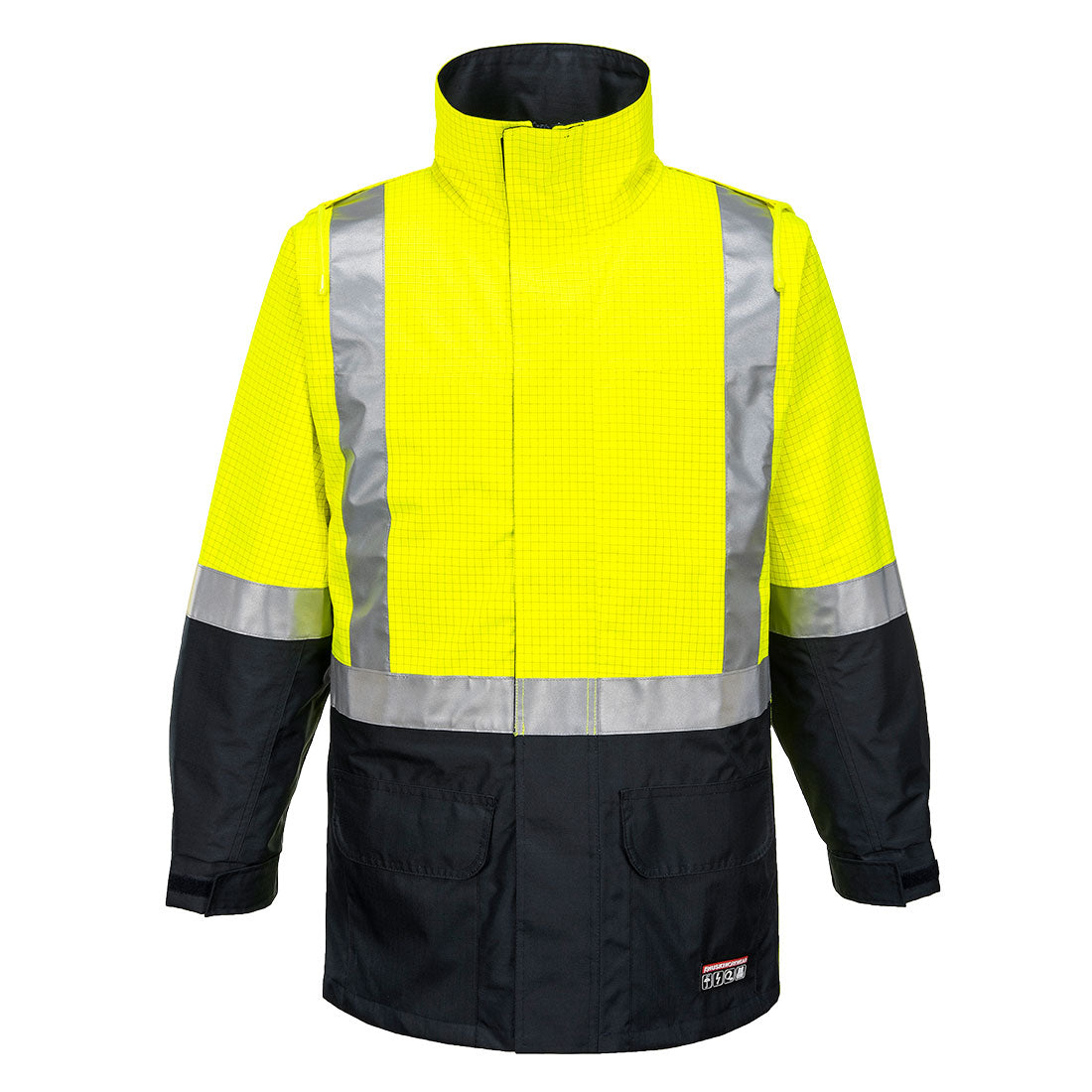 Portwest K8005 Huski Amp Hi-Vis Contrast Rain Jacket