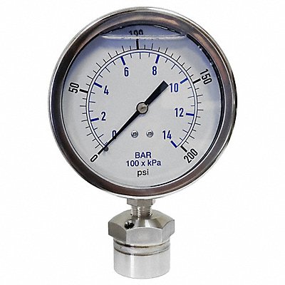 KODIAK CONTROLS KC301L40200DSM3512 Pressure Gauge 0 to 15000 Range