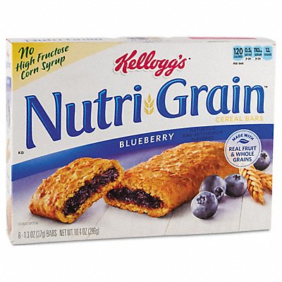 NUTRIGRAIN 35745 Cereal Bars Blueberry 1.3 oz PK16