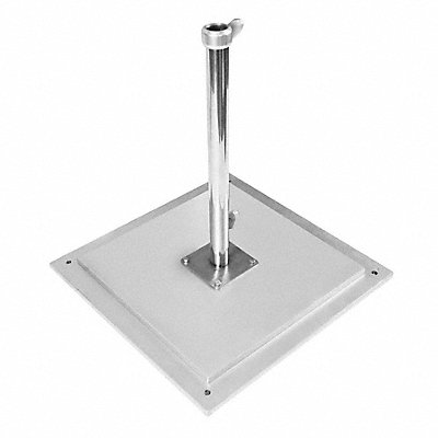 CALIFORNIA UMBRELLA KTCRL100180 Umbrella Base Silver Steel