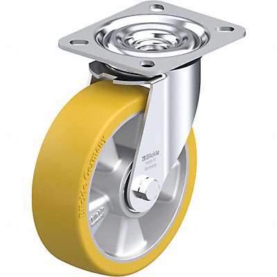GRAINGER LALTH125K Plate Caster Swivel Polyurethane 5 7/8 H