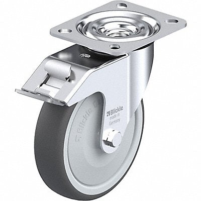 GRAINGER LPATH125KFFI Plate Caster Swivel Polyurethane 5 7/8 H