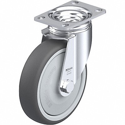GRAINGER LPATH125KF12 Plate Caster Swivel Polyurethane 6 1/8 H