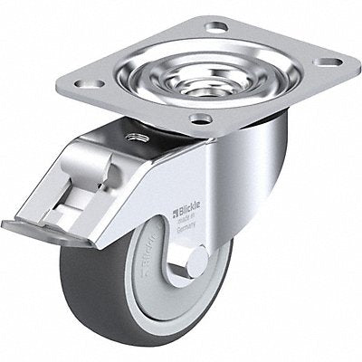 GRAINGER LPATH80KFFI Plate Caster Swivel Polyurethane 4 H