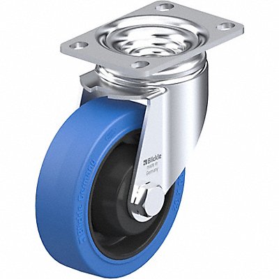 BLICKLE LPOEV102KA12SB Plate Caster Swivel Rubber 5 1/8 H