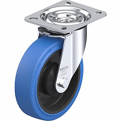 GRAINGER LPOEV125KASB Plate Caster Swivel Rubber 5 7/8 H