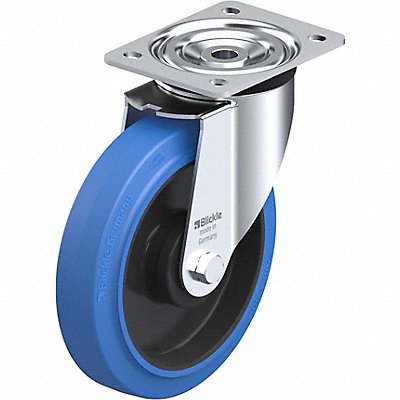 GRAINGER LPOEV200KASB Plate Caster Swivel Rubber 9 1/4 H