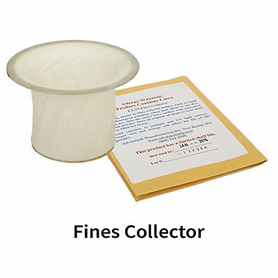 ADVANTECH L3N5 Fines Collector 3 in Dia 1/4 in D
