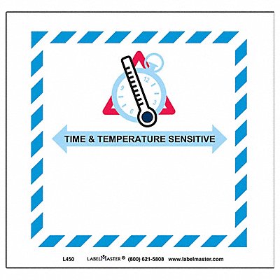 LABELMASTER L450 Time and Temperature Label 126mm PK500