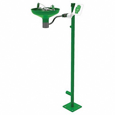 HUGHES SAFETY L85GSP Laboratory Eye/Face Wash Pedestal Mount