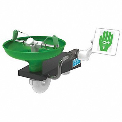 HUGHES SAFETY L85GS Laboratory Eye/Face Wash Wall Mount