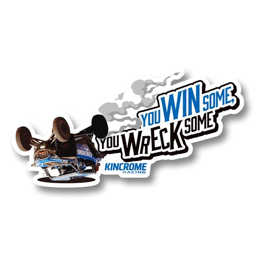 Kincrome LABDESIGN01 Win Some Wreck Some Sticker