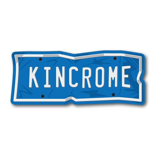 Kincrome LABDESIGN06 Dented Number Plate Sticker