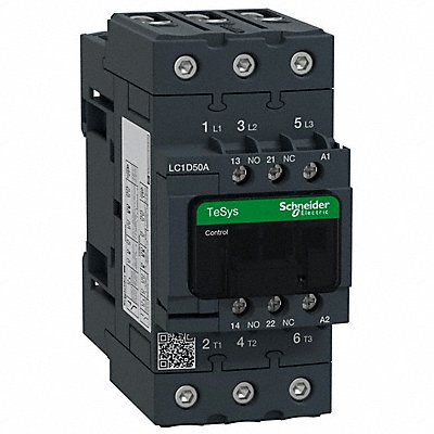 SCHNEIDER LC1D50AU7 G3476 IEC Magnetic Contactor NonReversing 240VAC