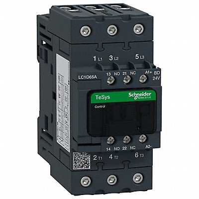 SCHNEIDER LC1D65ABD G3477 IECMagneticContactor NonReversing 24VDC