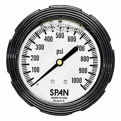 SPAN LFC2101000PSIGCERT Industrial Pressure Gauge