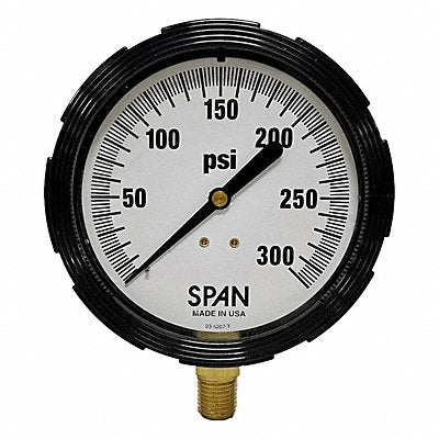 SPAN LFS310600PSIGQCCERT Pressure Gauge Certified 0-600 psi