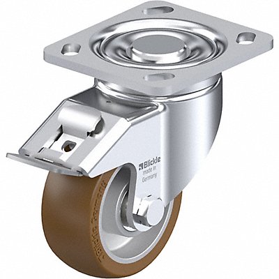 GRAINGER LHALB101K14FI Plate Caster Swivel Polyurethane 5 1/2 H