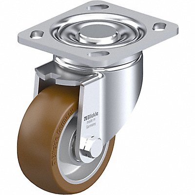 GRAINGER LHALB101K14 Plate Caster Swivel Polyurethane 5 1/2 H