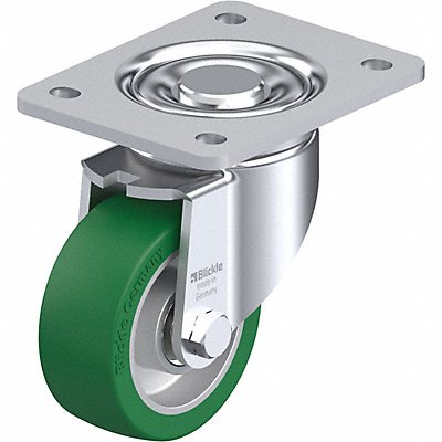 GRAINGER LHALST100K3 Plate Caster Swivel Polyurethane 5 1/2 H