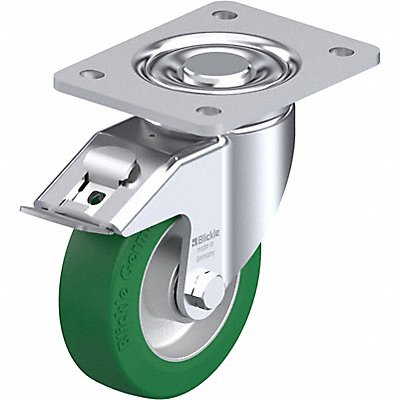 GRAINGER LHALST125K3FI Plate Caster Swivel Polyurethane 6 1/2 H
